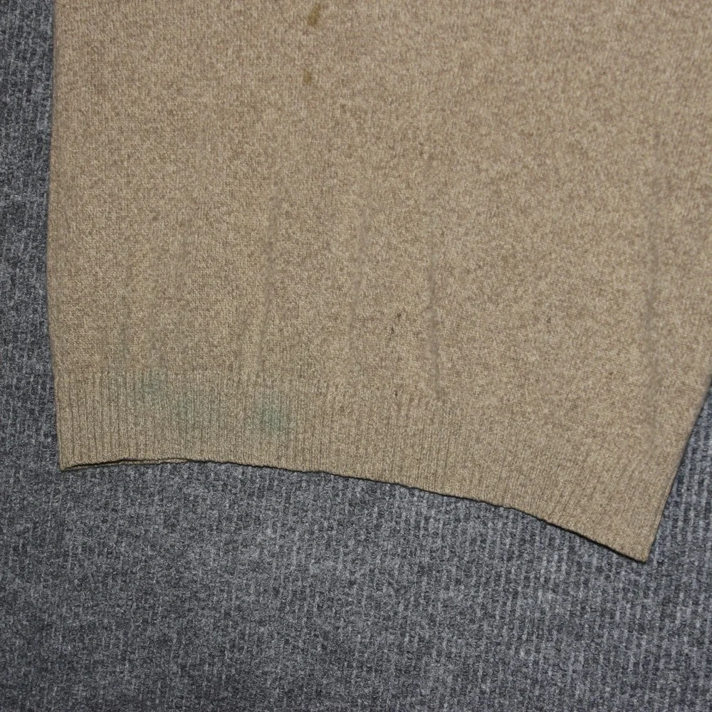 Marlboro Classics Mens Quarter Zip Sweater Tan X Large West‎ American Sportswear